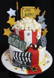 Movie Theater Themed Birthday Cake