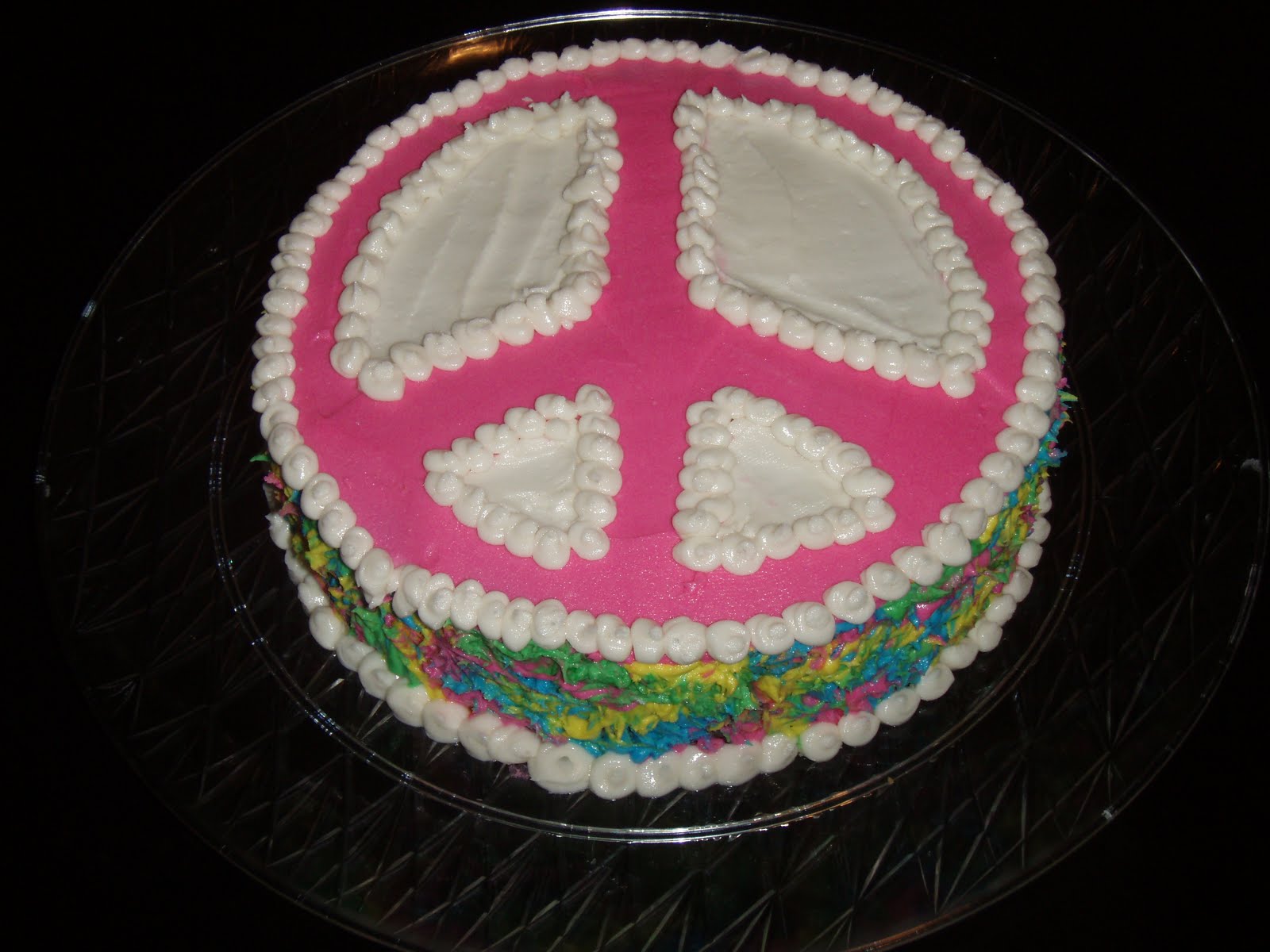 Peace Sign Cake