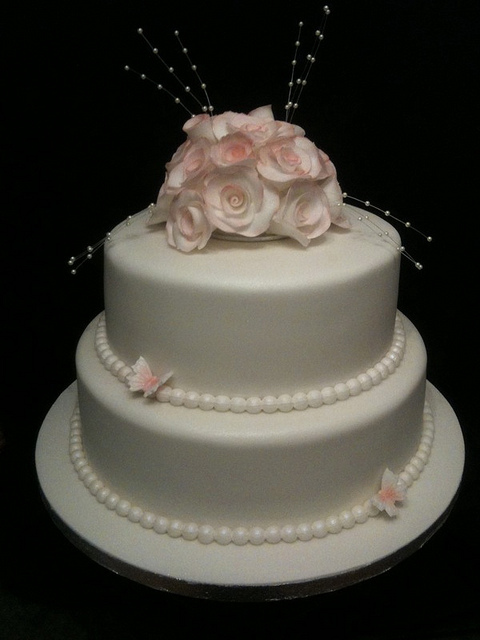 Pearl Wedding Anniversary Cake