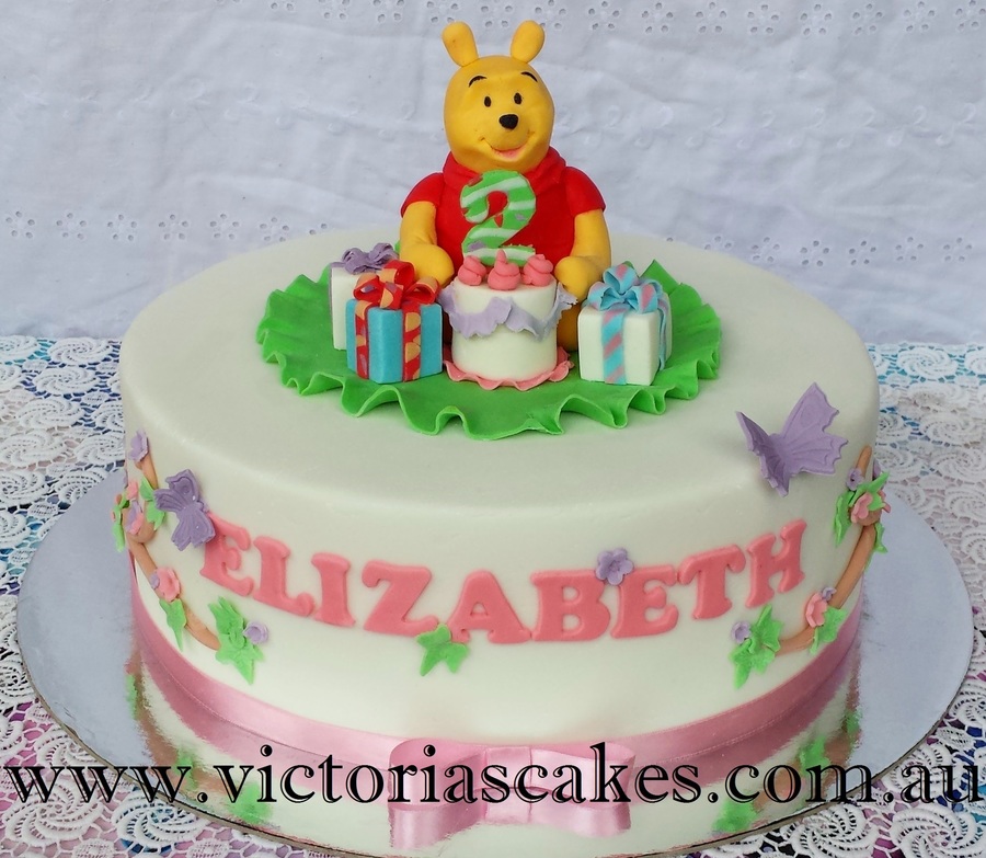 Pooh Girl Birthday Cake