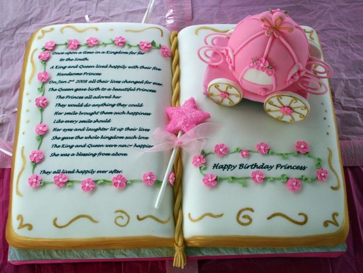 Princess Story Birthday Cake