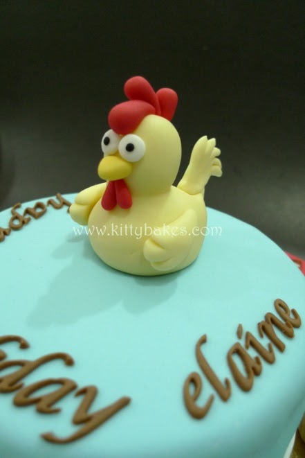 Rooster Birthday Cake