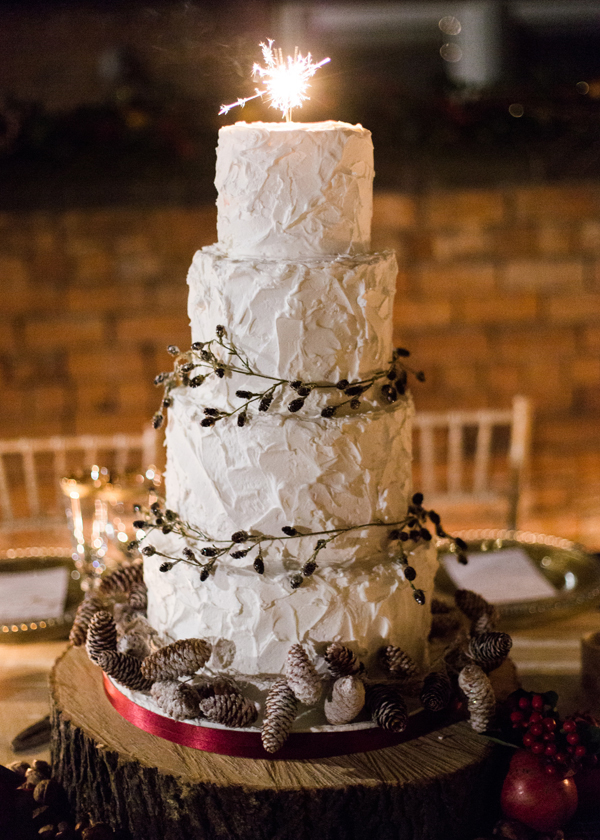 9 Christmas Square Rustic Wedding Cakes Photo Christmas Wedding