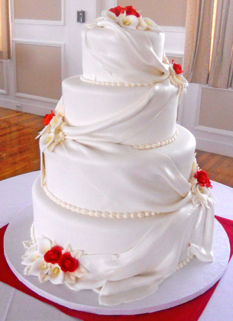 Simple Elegant Wedding Cake