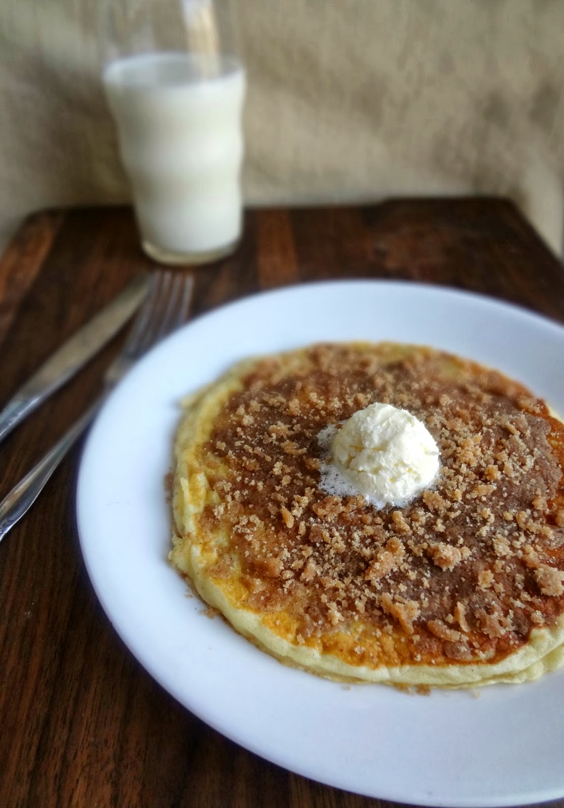 Streusel Pancakes