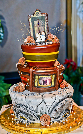 Tower of Terror Wedding Cake