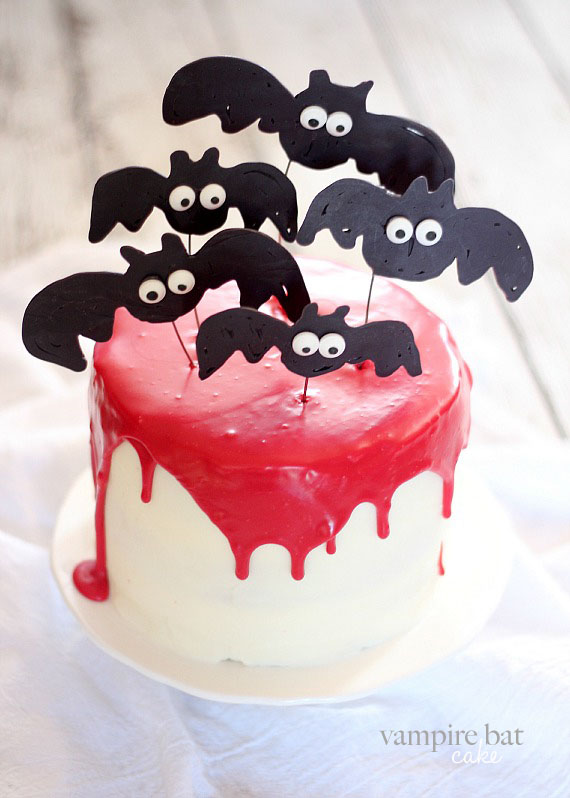 7 Photos of Halloween Vampire Birthday Cakes