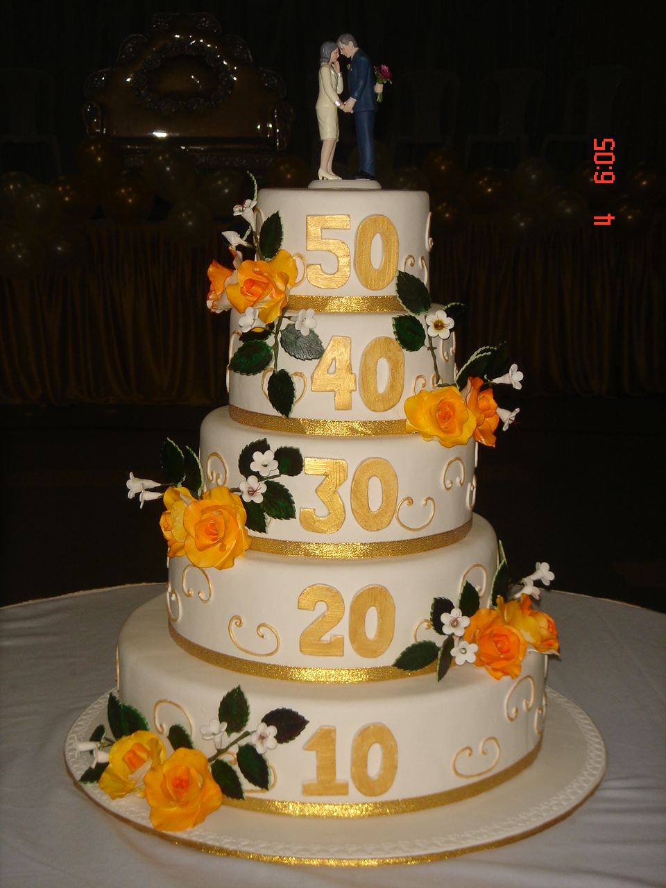 50th Wedding Anniversary Cake