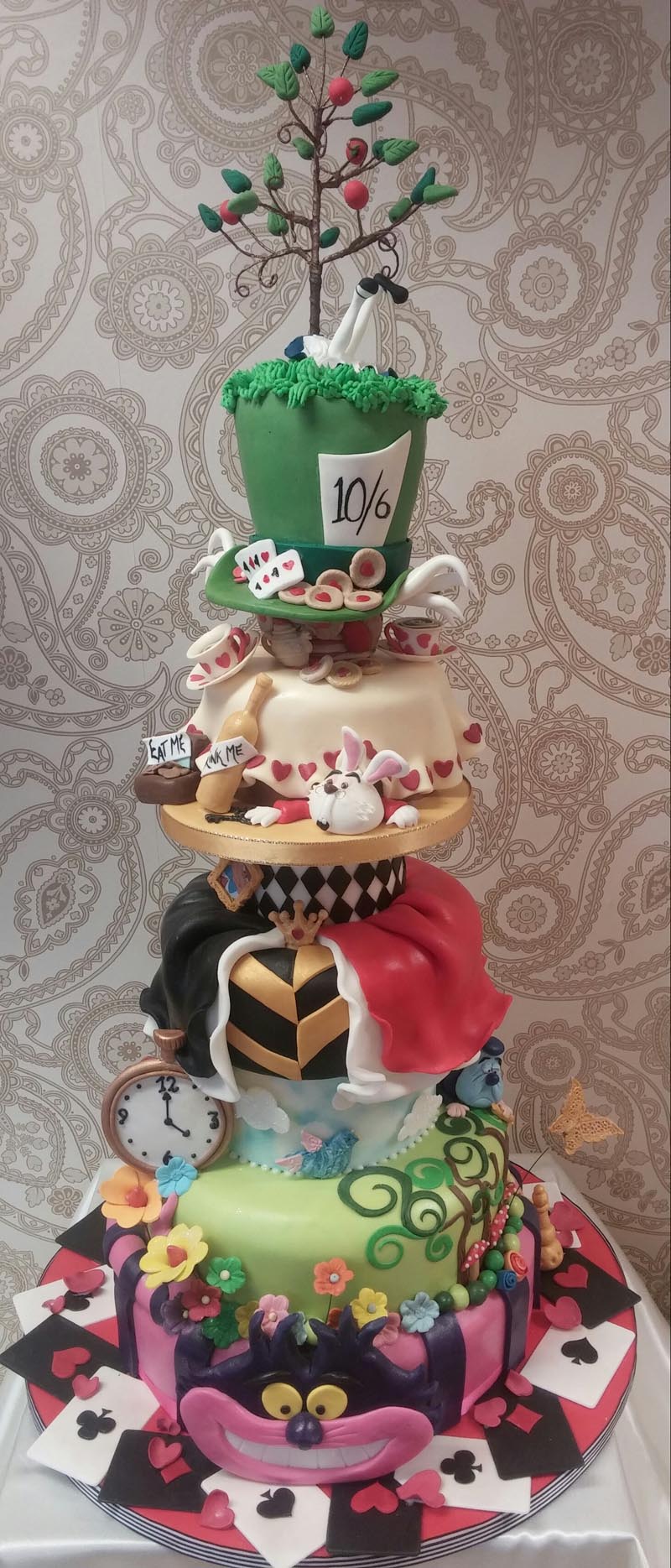 Alice and Wonderland Birthday Cake