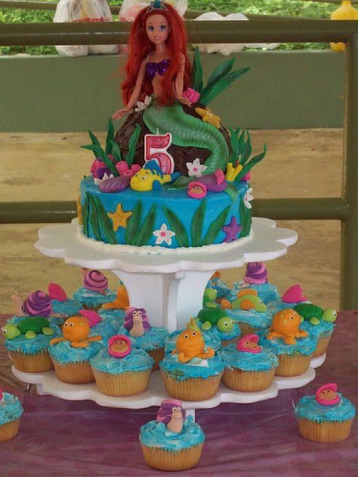 Ariel Little Mermaid Birthday Cake