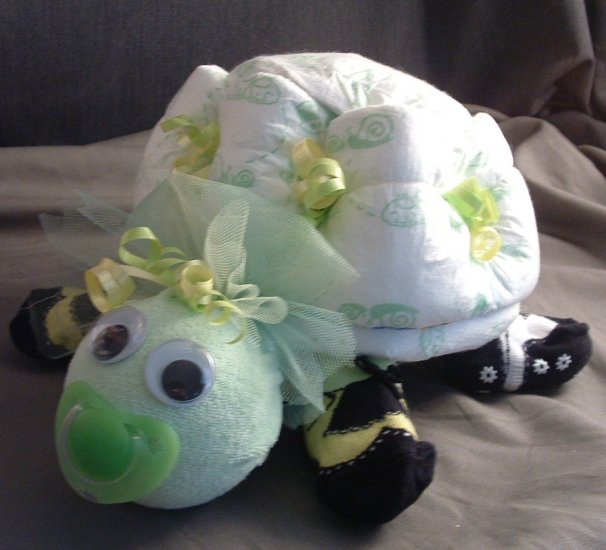 Baby Turtle Diaper Cake