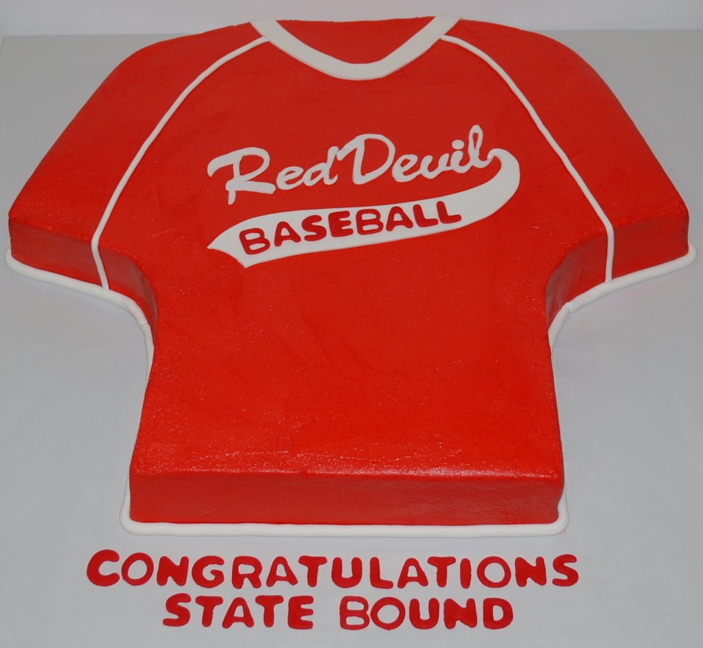 Baseball Jersey Cake Template