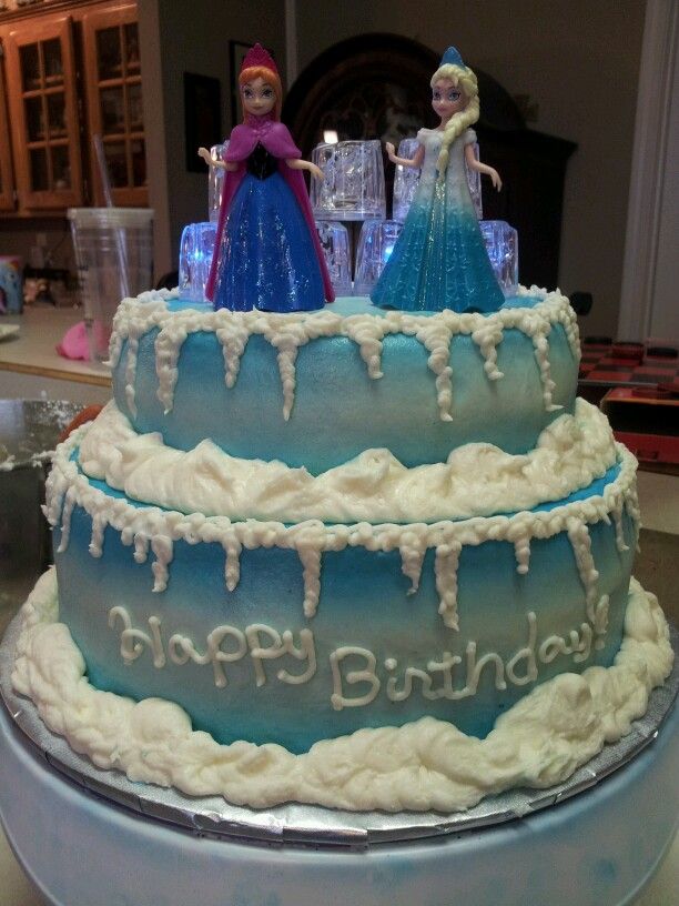 Birthday Cake Anna and Elsa Frozen