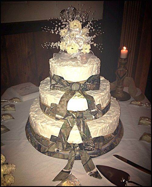 Camo Wedding Cake Ideas