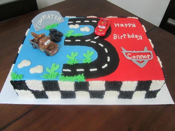 13 Photos of Disney's Cars Themed Sheet Cakes