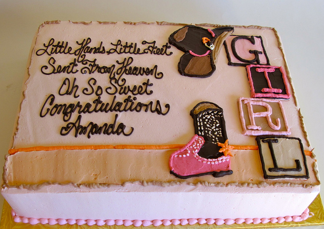 Cowgirl Baby Shower Cake