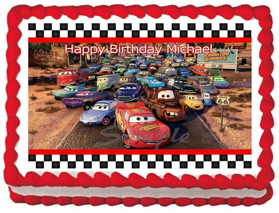 Disney Cars Edible Cake Topper