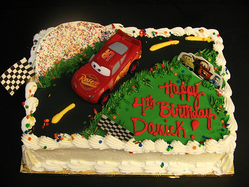 Disney Cars Sheet Cake