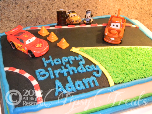 Disney Cars Sheet Cake