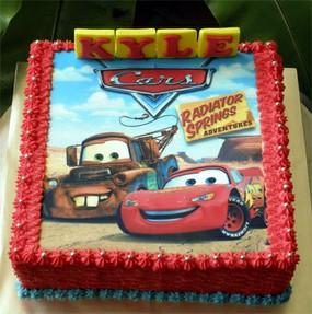 Disney Cars Sheet Cake