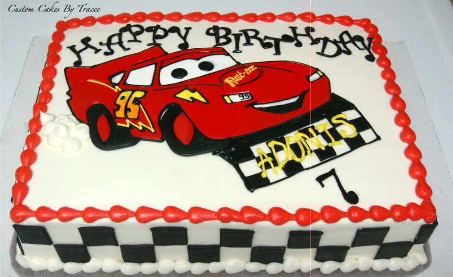 Disney Cars Theme Sheet Cake