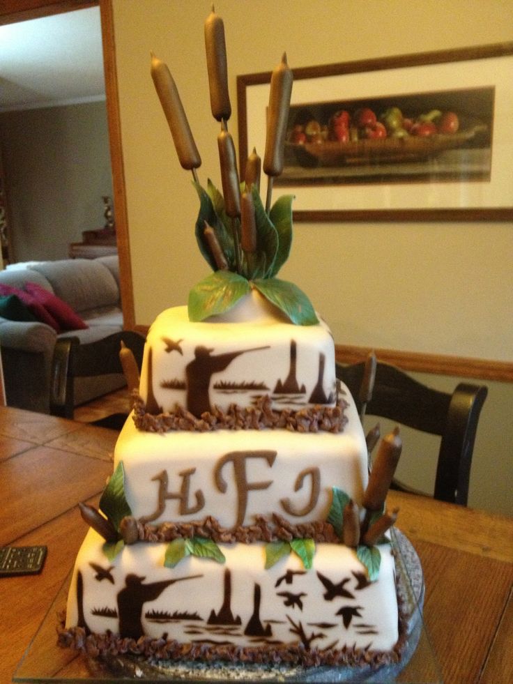 Duck Hunting Birthday Cake