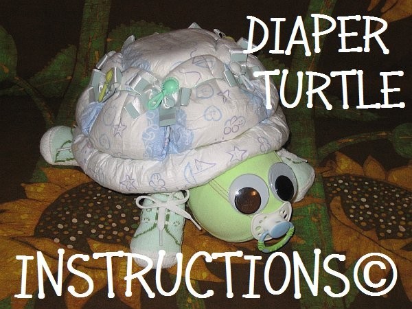 How to Make Turtle Diaper Cake