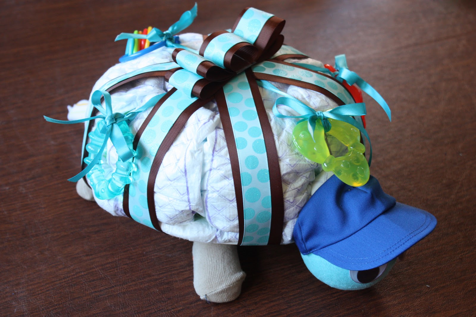 How to Make Turtle Diaper Cake