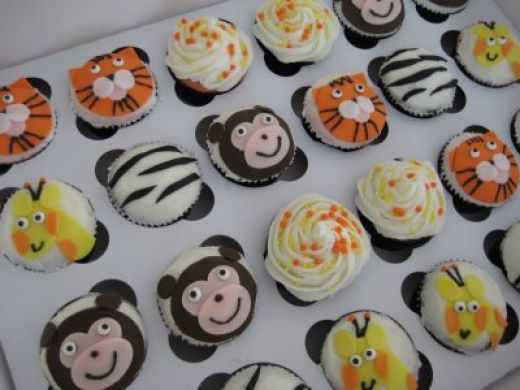 Jungle Theme Baby Shower Cupcakes