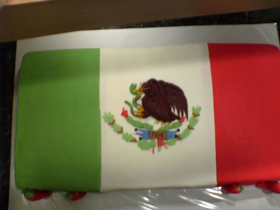 Mexican Flag Birthday Cake