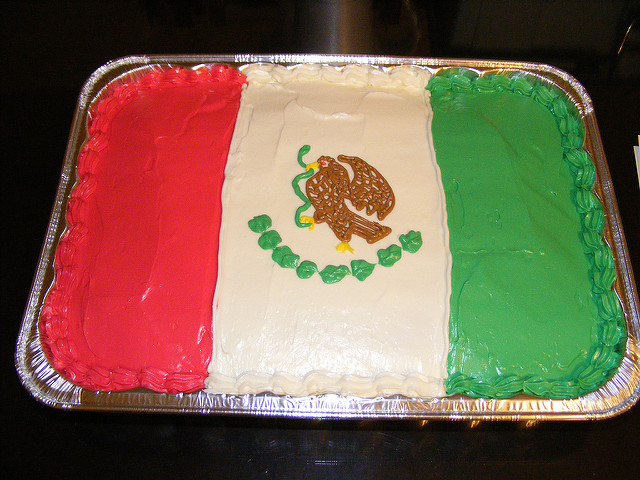 Mexican Flag Cake