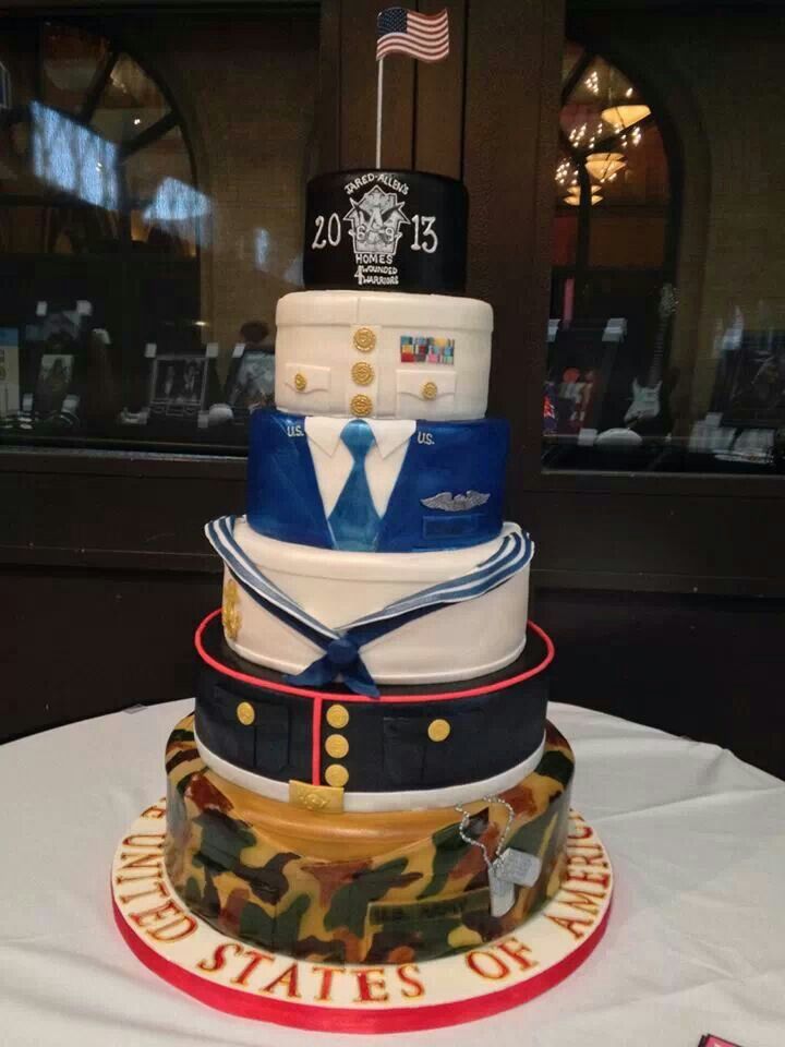 Military Retirement Cake Ideas