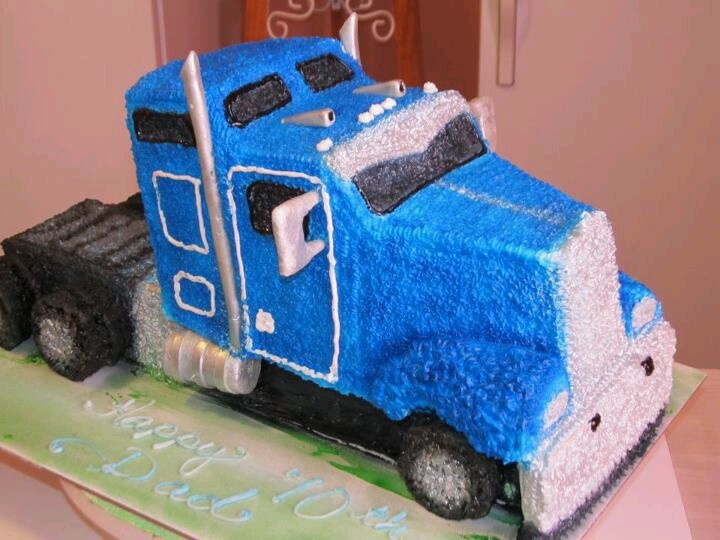 Semi Truck Cake