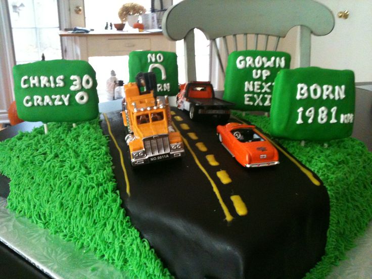 Truck Driver Birthday Cake