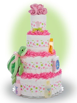 Turtle Diaper Cake