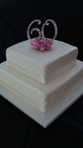 60th Wedding Anniversary Cake