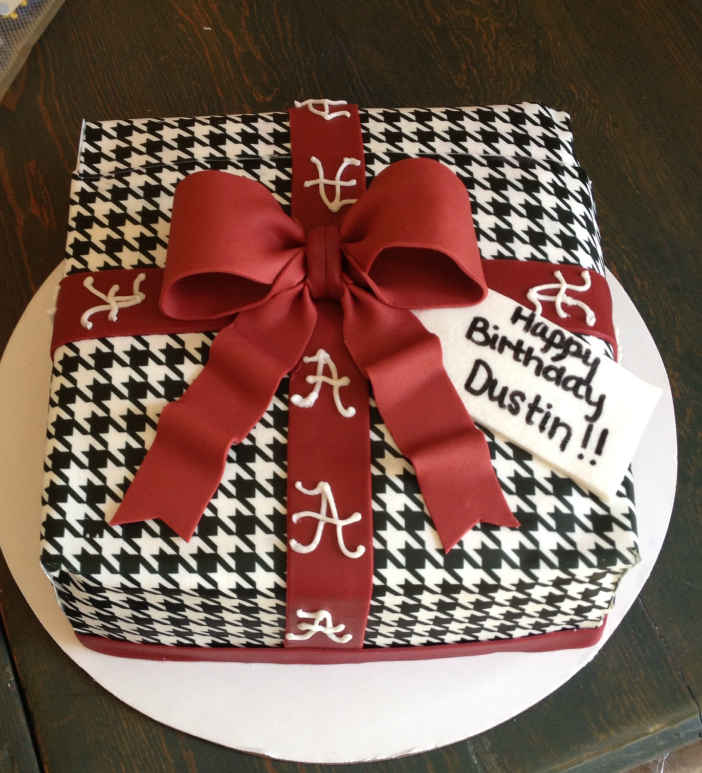 Alabama Crimson Tide Birthday Cake