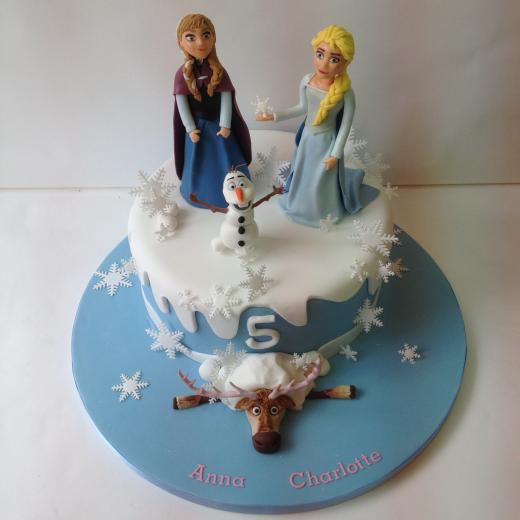 Cake with Frozen Characters