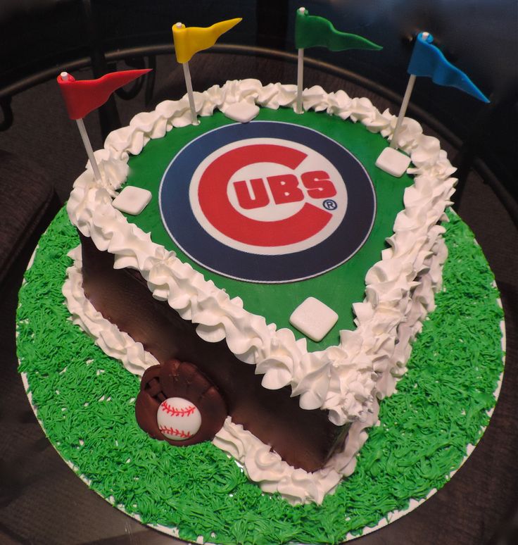 Chicago Cubs Birthday Cake