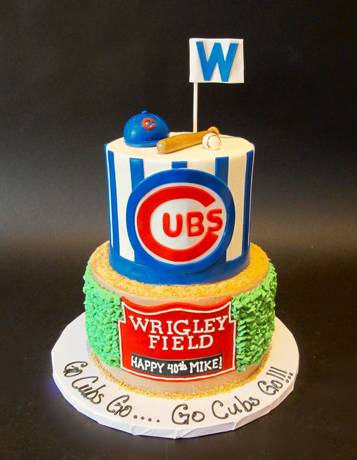 Chicago Cubs Birthday Cake