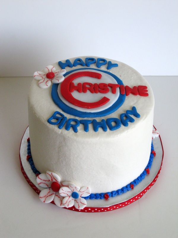 Chicago Cubs Birthday Cake