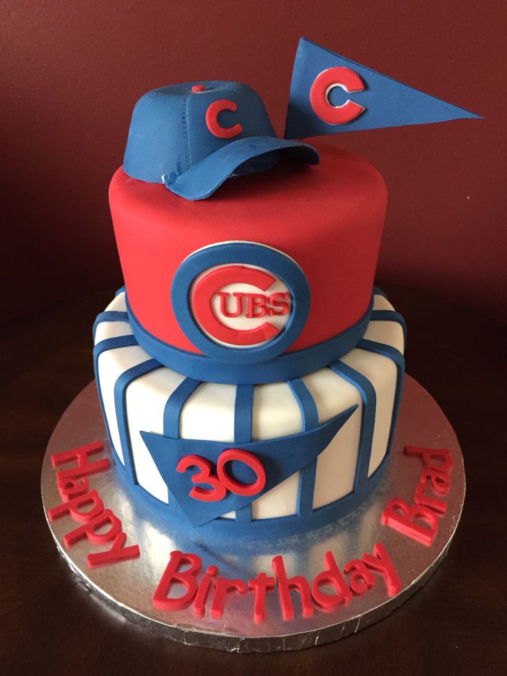 Chicago Cubs Birthday Cake