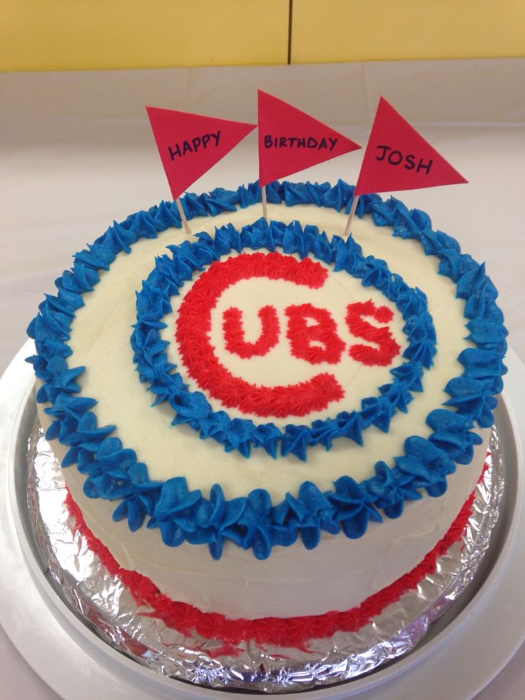 Chicago Cubs Birthday Cake