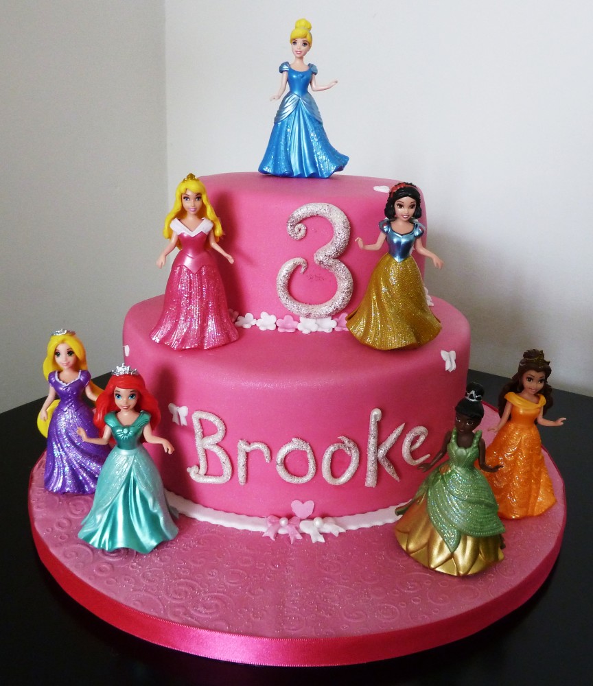 Disney Princess 2 Tier Birthday Cake