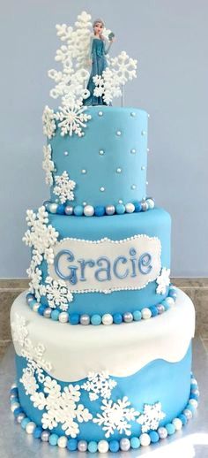 Frozen Birthday Cake