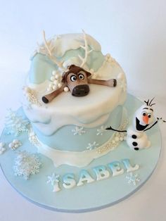 Olaf Disney Frozen Birthday Cake