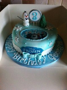 Single Tier Birthday Cake Frozen