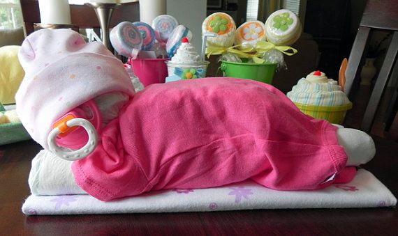 Sleeping Baby Diaper Cake