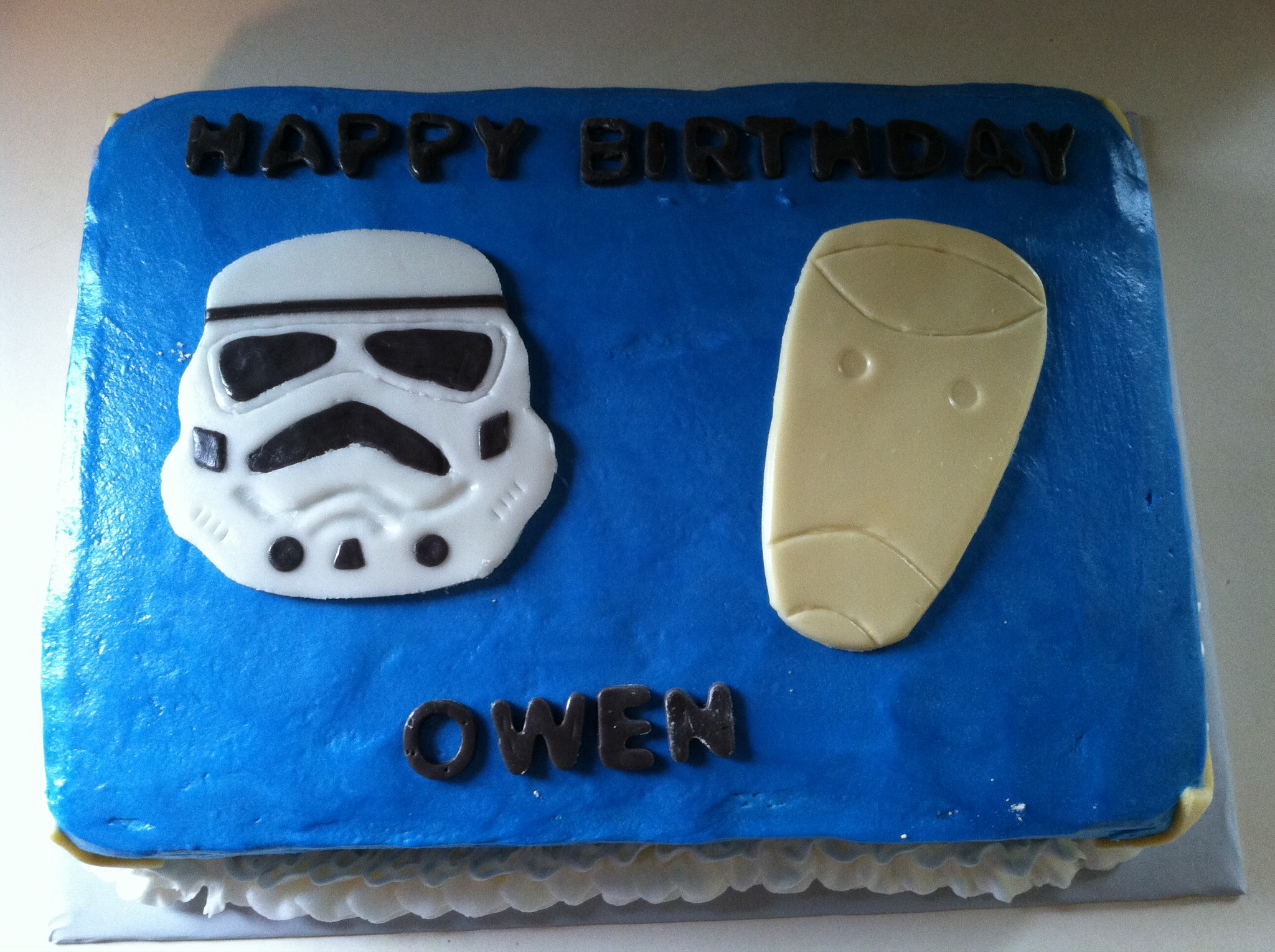 Star Wars 1 4 Sheet Cake