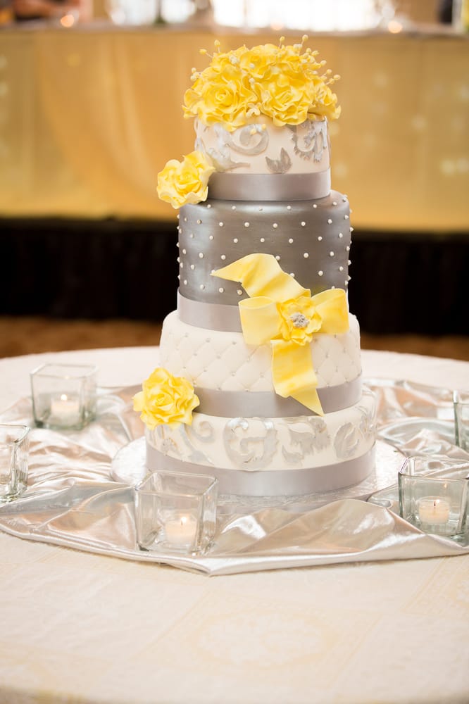 9 Yellow And Silver Wedding Cakes Photo Elegant Yellow And Gray Wedding Cake Yellow White And Silver Wedding Cake And Yellow And Silver Wedding Cake Snackncake